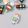 Decor for creativity plastic "Road sign" MIX 2.1x2.7 cm