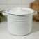 Pan without a decolle, 9 l, induction, handle mix, white color