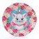 A set of paper utensils, on 6 people "Happy Birthday!", Cats aristocrats