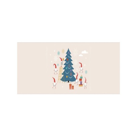 Basket for storage of things "Gnomes decorate the Christmas tree", size 35x50 cm-1