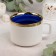Ceramic mug "Marveza", 220 ml, white and blue color