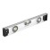 Aluminum tundra level "Rail", 3 eyes (1 rotary), 400 mm