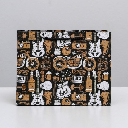 Gift Laminated Horizontal Package, Packaging, For the Best Man, MS 23 x 18 x 10 cm-3