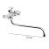 Accoona A7577 bath mixer, two -wound, brass, chrome
