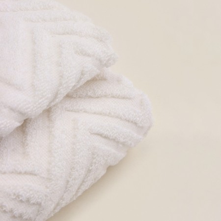 Trush Trick SL Home: Geometry "Blanc de Blanc" 67x140 cm, 83% cotton, 17% linen, 500 g/m2 1024309-2