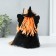 Interior doll "Witch in a black dress with a broom" 7x11.5x22 cm