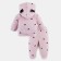 Kit: sweatshirt and pants crumb I am "hearts", pink, height 74-80 cm