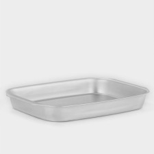 Baking she, 26 × 36 cm, h = 4.5 cm, silver color