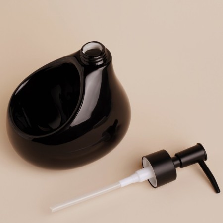 A soap dispenser with a Savanna drop sponge stand, 450 ml, black color-2