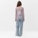 Jumper (longshille) Women's mesh mist, size 44, gray