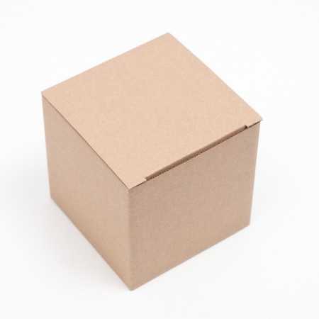 The box is folding, brown, 12 x 12 x 12 cm-1