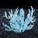Coral Plastic Small 17 x 6 x 13 cm, blue