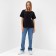 T-shirt female plain Minaku Regular Fit: Black Color, Rr. 52