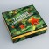 The box is folding, the lid is, "February 23", 30 x 30 x 8 cm without a window