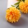 Artificial flowers "chrysanthemum pompom" d-6 cm 80 cm, yellow