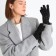 Gloves are female, dimensionless, without insulation, black color