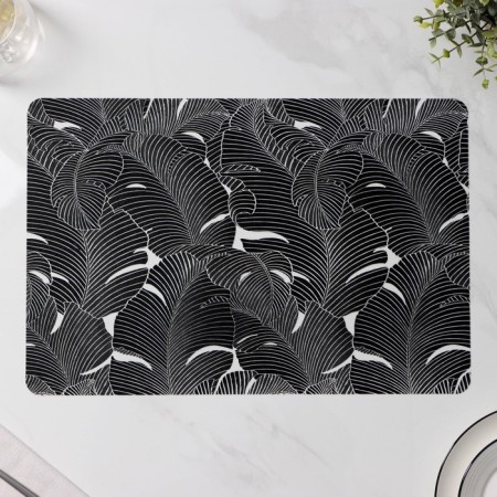 Set of serving napkins "Mirage", 4 pcs, 30 × 45 cm, black color-3