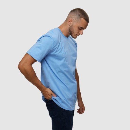 T -shirt male, blue color/print mix, size m-3