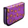 Penal 1 section, 130 x 210 x 40 mm, 2 folding strips, fabric, calligrata top, Content "bulldogs"