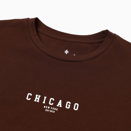 Female T-shirt, brown-bearded color, ONE SIZE (42-46)-2