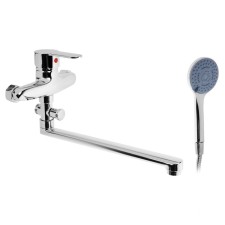Bath mixer Zein Z3378, 35 mm cartridge, with shower set, watering can 4 modes, chrome