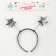 Carnival rim "stars", silver color