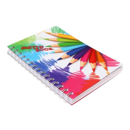 A5 sketchbook, 80 sheets on the crest along the long side of the "color", solid cover, block 100 g/m²-1