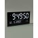 Electronic wall clock, calendar and thermometer, 47.5 x 25.3 cm, white numbers 10.8 x 5.3 cm 10766