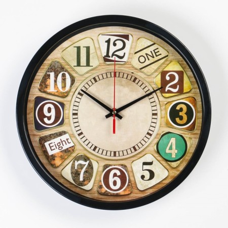 Wall clock, series: interior, discrete move, d-30 cm, aa