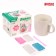 Set for creativity. Mug for decorating polymer clay "Bunny in a dress" 300 ml