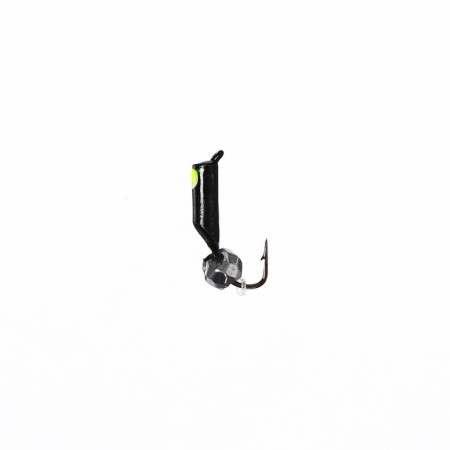 Mormyshka column black, lime of the eye + ball Granin silver, weight 0.35 g-1