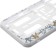 Frame for a car number, a book, white with gold