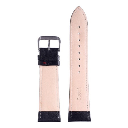 Solomon watch strap 24 mm, genuine leather, L-20 cm, black-2