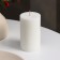 Candle-cylinder smooth, 6x10 cm, white, 20 hours