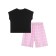 Women's set: T -shirt, shorts, size L