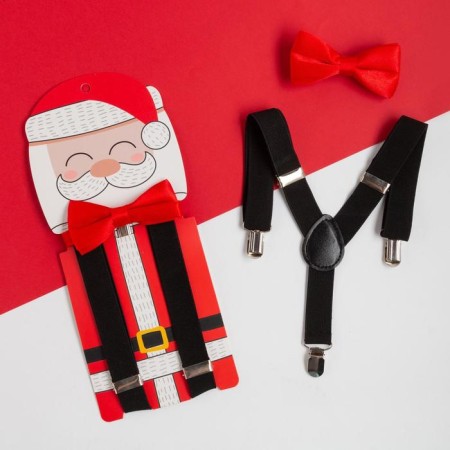 New Year's set for the boy KAFTAN "Santa Claus" Little Building and Babochka tie, polyester