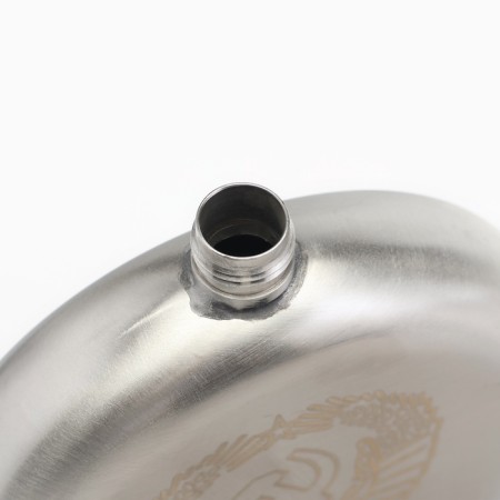 Gift set 4 in 1 "USSR": flask 240 ml, 2 piles, funnel, chrome-2
