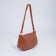 Baget bag with zipper, brown color