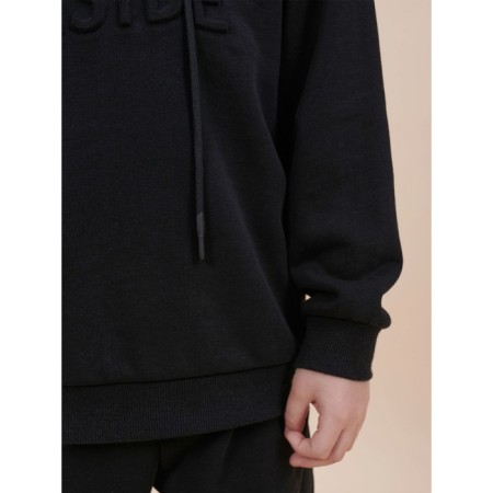 Sweatshirt for boys, height 140 cm, black color-4