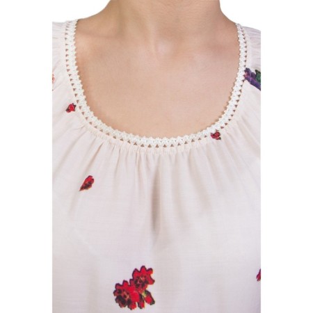 Female blouse, size 44, beige color-3