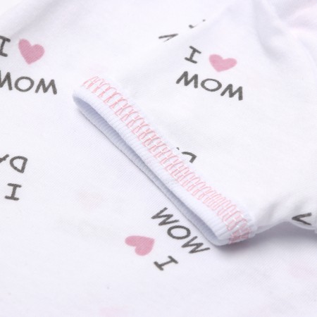 Body baby with short sleeve, white color, height 68-2