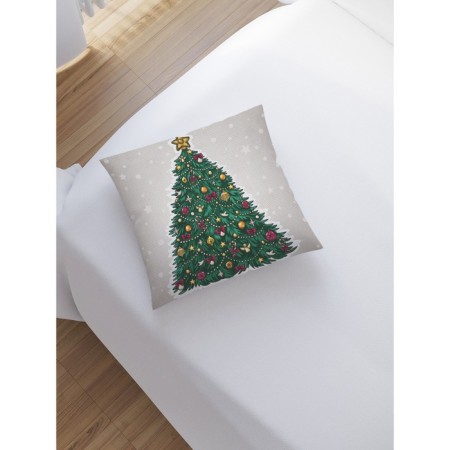 Decorative pillowcase "Emergency Christmas tree", on a zipper, size 45x45 cm-1