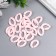 Decor for creativity Plastic "Ring for the chain" Direct pink set 25 pcs 2.3x1.65 cm