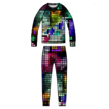 Thermal complex for girls: trousers, sweatshirt, height 140 cm-6