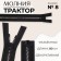 Lightning "Tractor", No. 8, detachable, castle machine, 80 cm, black/black nickel color