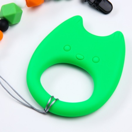 Silicone teething on the Cat Holder, Baby Me-3