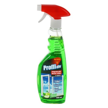 Washing a glass and mirrors Proffidiv, green apple, 500 ml