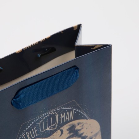 Gift Packet Laminated, packaging, “Real Man”, Rainbow Hologography, S 12 x 15 x 5.5 cm-4