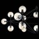 Ceiling Ceiling ST LUCE. SL549.403.21. Stampo. 21x40 watts, E27, 170x170x120 cm, black color