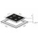 Hlect surface Maunfeld EGHG.64.1CB/G, gas, 4 burners, color black glass
